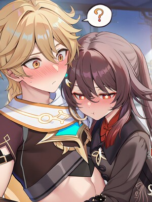 [Pixiv] 青德坊 - 炎蝶振夜，血梅绽霄，千灯灼幽引魂迢——胡桃（宿雪桃红 折梅留芳） (107479500) [Ai generated]_152_Hu_Tao_152