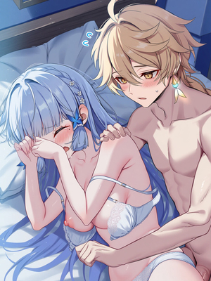 [Pixiv] 青德坊 - 两个铳枪手：爱芮丝的游戏——神里绫华（花时来信） (107479500) [Ai generated]_062_Ayaka_62