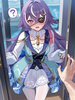 [Pixiv] 青德坊 - 两个铳枪手：爱芮丝的游戏——神里绫华（花时来信） (107479500) [Ai generated]_173_Ayaka_173