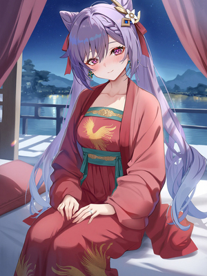 [Pixiv] 青德坊 - 与往常有些不同的一夜——刻晴 (107479500) [Ai generated]_002_married_2