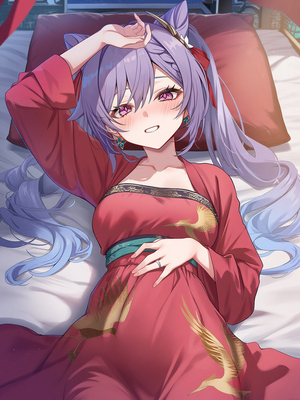 [Pixiv] 青德坊 - 与往常有些不同的一夜——刻晴 (107479500) [Ai generated]_005_married_5