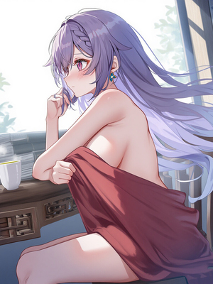 [Pixiv] 青德坊 - 与往常有些不同的一夜——刻晴 (107479500) [Ai generated]_157_married_157