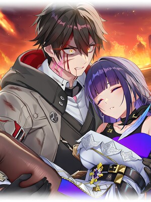 [Pixiv] 青德坊 - 与她相拥坠入于熠熠旧梦——雷电芽衣（后崩坏书 鬼胄蛇影）(107479500) [Ai generated] [Uncensored]_018_Raiden_Mei_18