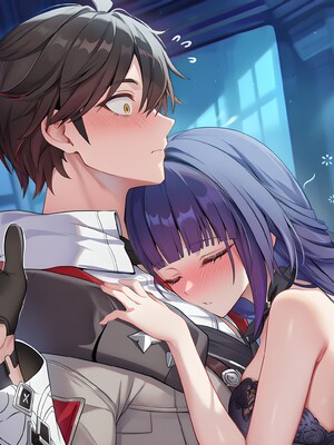 [Pixiv] 青德坊 - 与她相拥坠入于熠熠旧梦——雷电芽衣（后崩坏书 鬼胄蛇影）(107479500) [Ai generated] [Uncensored]_033_Raiden_Mei_33