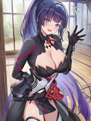 [Pixiv] 青德坊 - 与她相拥坠入于熠熠旧梦——雷电芽衣（后崩坏书 鬼胄蛇影）(107479500) [Ai generated] [Uncensored]_158_Raiden_Mei_158