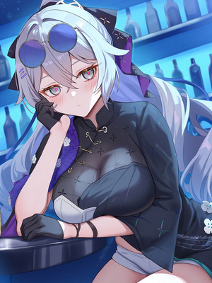 [Pixiv] 青德坊 - 与她沉溺溶化于漫漫夜色——布洛妮娅（夜为霓裳 夜漫未央） (107479500) [Ai generated]_002_Bronya_2