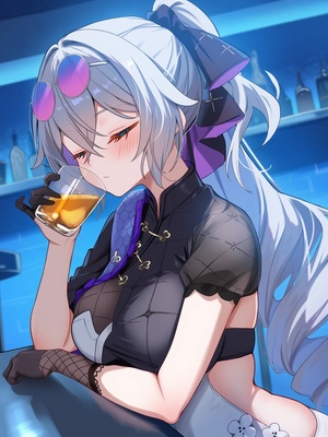 [Pixiv] 青德坊 - 与她沉溺溶化于漫漫夜色——布洛妮娅（夜为霓裳 夜漫未央） (107479500) [Ai generated]_003_Bronya_3