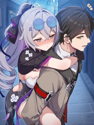 [Pixiv] 青德坊 - 与她沉溺溶化于漫漫夜色——布洛妮娅（夜为霓裳 夜漫未央） (107479500) [Ai generated]_018_Bronya_18