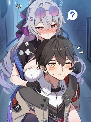 [Pixiv] 青德坊 - 与她沉溺溶化于漫漫夜色——布洛妮娅（夜为霓裳 夜漫未央） (107479500) [Ai generated]_019_Bronya_19