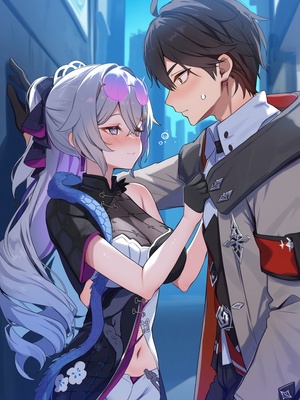 [Pixiv] 青德坊 - 与她沉溺溶化于漫漫夜色——布洛妮娅（夜为霓裳 夜漫未央） (107479500) [Ai generated]_021_Bronya_21