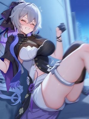 [Pixiv] 青德坊 - 与她沉溺溶化于漫漫夜色——布洛妮娅（夜为霓裳 夜漫未央） (107479500) [Ai generated]_066_Bronya_66