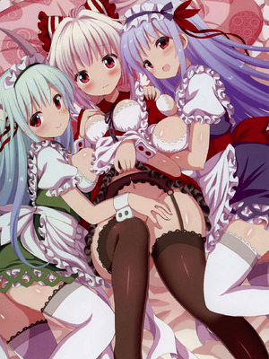 (C91) [難民ふぇすてぃばる (ぎヴちょこ)] メイドけねもこさんどいっち! (東方Project)｜女仆慧音妹红三人行！ [白杨汉化组]_02