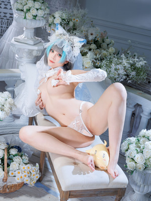 蜜汁猫裘 - 碧蓝航线 柴郡 花嫁_003