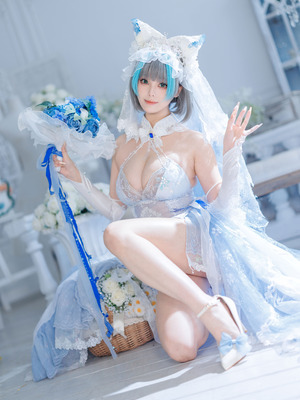 蜜汁猫裘 - 碧蓝航线 柴郡 花嫁_010