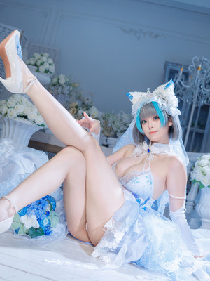 蜜汁猫裘 - 碧蓝航线 柴郡 花嫁_012