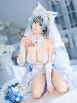 蜜汁猫裘 - 碧蓝航线 柴郡 花嫁_018