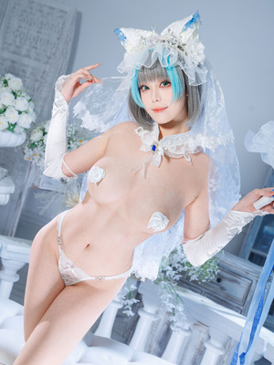 蜜汁猫裘 - 碧蓝航线 柴郡 花嫁_038