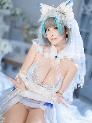 蜜汁猫裘 - 碧蓝航线 柴郡 花嫁_085