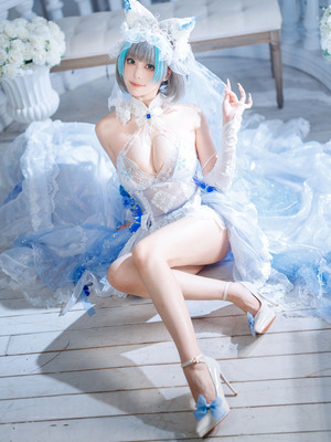 蜜汁猫裘 - 碧蓝航线 柴郡 花嫁_088