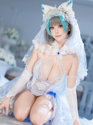 蜜汁猫裘 - 碧蓝航线 柴郡 花嫁_093