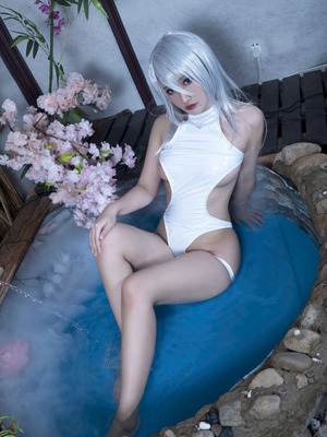 洛璃LoLiSAMA - 尼尔：机械纪元 A2 白色竞泳_56