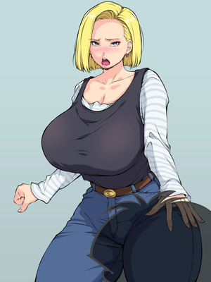 [はなきん桜 (横十輔)] いきなり巨乳パコり ～種付け異星人が18号を押しかけ寝取り堕とし～_099