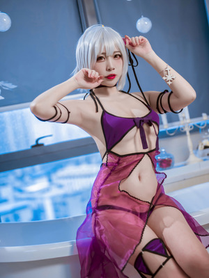 二佐Nisa - FGO 黑贞 水着_09