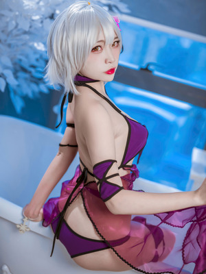 二佐Nisa - FGO 黑贞 水着_25