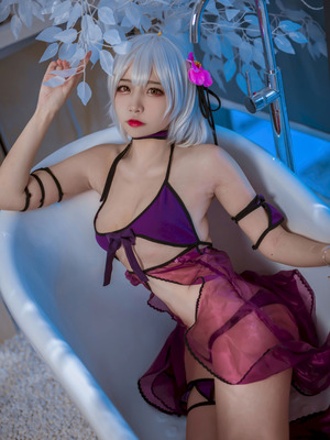 二佐Nisa - FGO 黑贞 水着_27