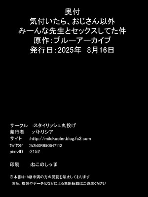 [スタイリッシュ丸投げ (パトリシア)] 気付いたら、おじさん以外みーんな先生とセックスしてた件 (ブルーアーカイブ) [DL版]_33