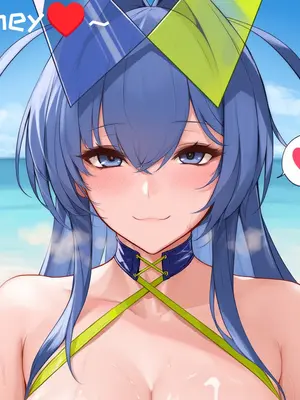 [AI小松鸟]清浪之上的排球，碧空之下的青梅，与蜜海之中的纯恋❤️新泽西老婆为你而奉上的蜜欲海滩❤️ 1-3 (AI Generated)_074_p73