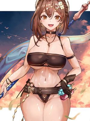 [Patreon] + [Fanbox] Yusha M ／ 勇者＜M型＞_1175_3.Ryza_black_bikini_a