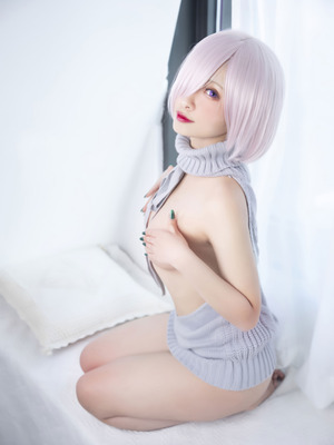 洛璃LoLiSAMA - FGO 玛修 露背毛衣_10