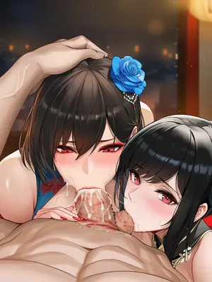 [AI小松鸟]东煌双恋的口爱至福盛宴❤️[Ai Generated]_31_134331331_30