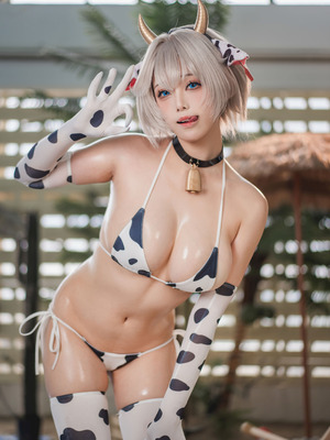 蜜汁猫裘 - 棕色尘埃 泰瑞丝 奶牛比基尼_044