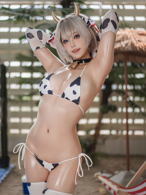 蜜汁猫裘 - 棕色尘埃 泰瑞丝 奶牛比基尼_045