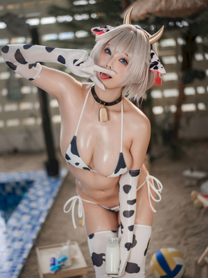 蜜汁猫裘 - 棕色尘埃 泰瑞丝 奶牛比基尼_091