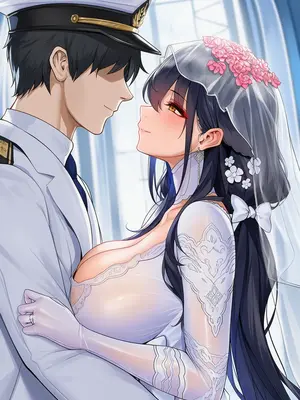 [AI小松鸟] 与吾妻老婆的誓约之日❤️终为眷属的誓约❤️，与吾妻老婆的纯恋婚礼性爱❤️新婚第一夜的狂潮❤️予吾妻老婆的永恒之恋❤️ [Ai Generated]_006_p05