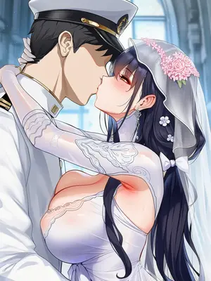 [AI小松鸟] 与吾妻老婆的誓约之日❤️终为眷属的誓约❤️，与吾妻老婆的纯恋婚礼性爱❤️新婚第一夜的狂潮❤️予吾妻老婆的永恒之恋❤️ [Ai Generated]_009_p08