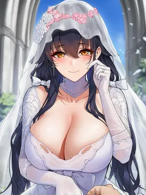 [AI小松鸟] 与吾妻老婆的誓约之日❤️终为眷属的誓约❤️，与吾妻老婆的纯恋婚礼性爱❤️新婚第一夜的狂潮❤️予吾妻老婆的永恒之恋❤️ [Ai Generated]_018_p17