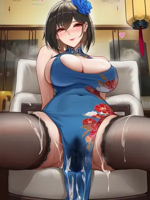 [AI小松鸟]约会前的梳妆准备❤️与东煌丽人的口爱盛宴❤️❤️与东煌丽人共度的爱辉独密宴会❤️[Ai Generated]_090_p90