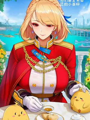 [AI小松鸟]纯恋午间满境❤️，与威尔士亲王老婆共度的茶色余韵❤️醉色云中餐厅的暧昧❤️，威尔士亲王老婆为你吹奏的弥足爱音❤️ 1-2 [Ai Generated]_011_p10