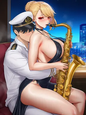 [AI小松鸟]纯恋午间满境❤️，与威尔士亲王老婆共度的茶色余韵❤️醉色云中餐厅的暧昧❤️，威尔士亲王老婆为你吹奏的弥足爱音❤️ 1-2 [Ai Generated]_077_p76