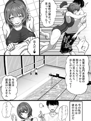 [ふりんずかん (しーたけ)] 水泳部エースの先輩彼女が嫌いなクズコーチの一夜限定性処理ペットになり躾セックスで服従していく話 [DL版]_03_cblu