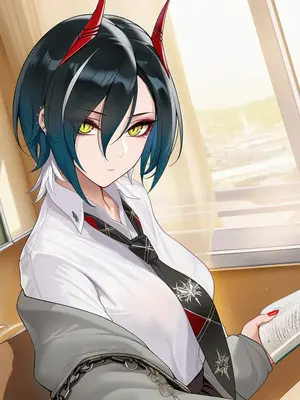 [AI小松鸟]战术学院等候的爱夜❤️与胡腾老婆共处的私密恋爱教室❤️ [AI Generated]