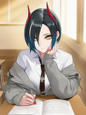 [AI小松鸟]战术学院等候的爱夜❤️与胡腾老婆共处的私密恋爱教室❤️ [AI Generated]_002_p01