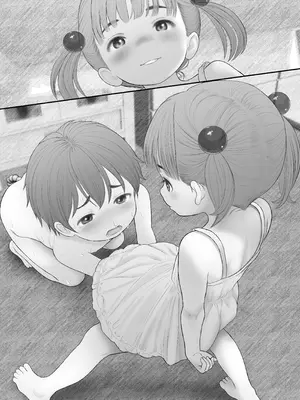 [いち夏と海] 友だちに悪戯されて白いおしっこを漏らしたら長乳ママに正しい性教育を指導された話_41_istv