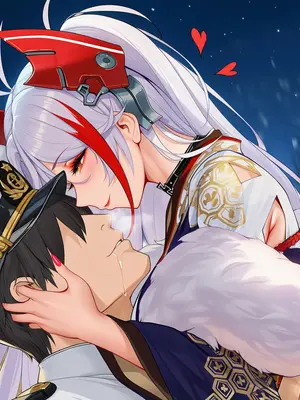 [AI小松鸟]重樱雪夜的温泉赴约❤️与欧根亲王老婆的漫恋之夜❤️ [Ai Generated]_036_p35