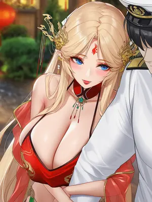 [AI小松鸟]月圆之下的闺恋❤️与布雷斯特老婆共爱的爱夜情房❤️[Ai Generated]_020_p19