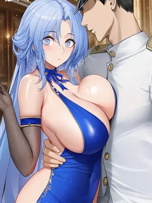 [AI小松鸟]睡过头的迷糊午觉❤️与阿尔萨斯老婆的蓝恋宴会❤️着急的讲前情绪波动❤️，与阿尔萨斯老婆的蓝恋晚宴❤️ [Ai Generated]_101_p100